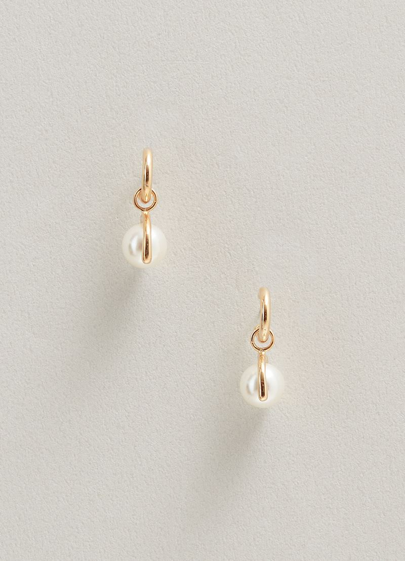 Pearl Covered Earring