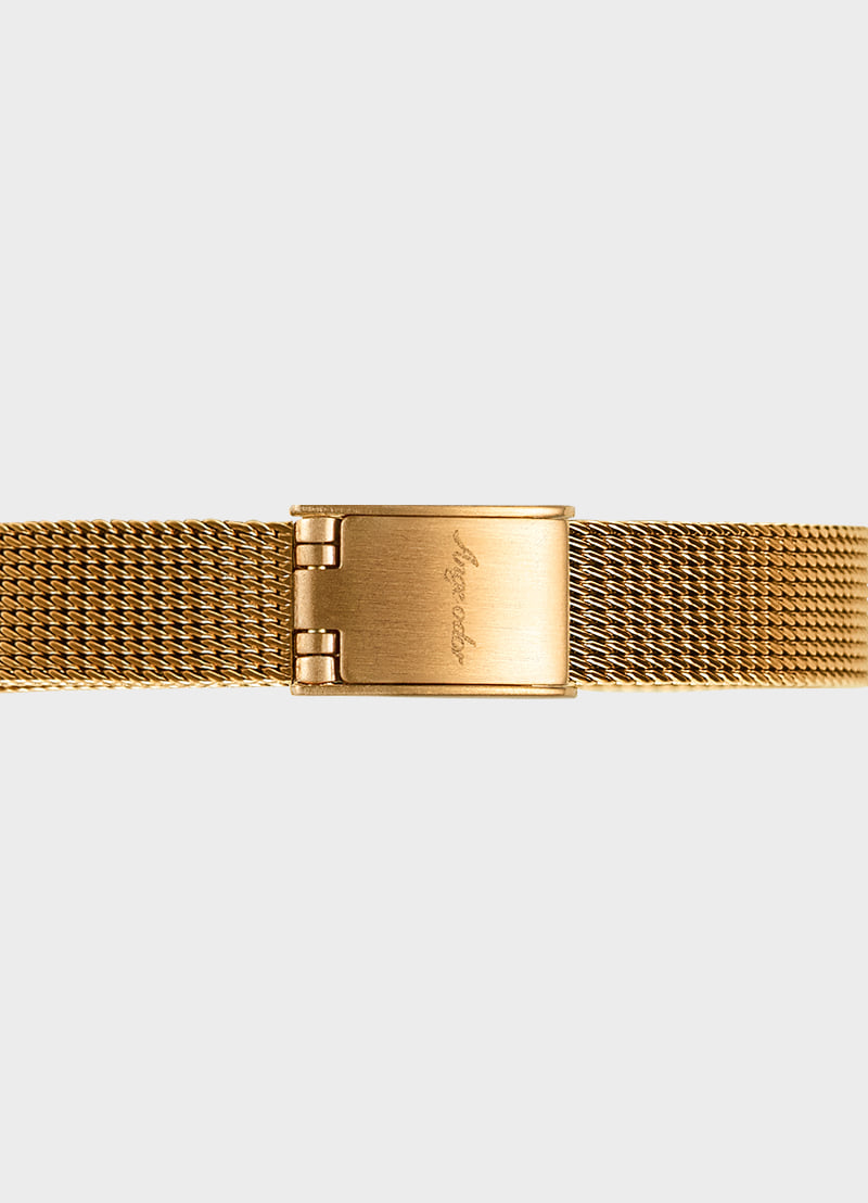 8mm (Grassy,Sage,Riviera) Mesh Watch Band Gold